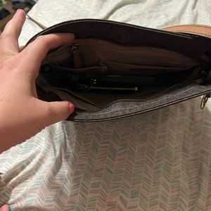 Michael Kors crossbody and matching key chain wallet